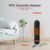 PTC Ceramic Heater Portable Oscillating Tower Space Heater 2000W Electric Heater Energy Efficient 2000W, Portable PTC Ceramic Heater for indoor use with Oscillation, LCD Display Timer and Remote Control – Black fan